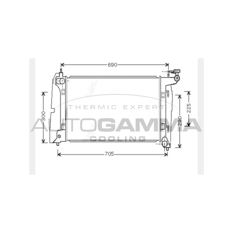 Radiateur, refroidissement du moteur AUTOGAMMA 104570