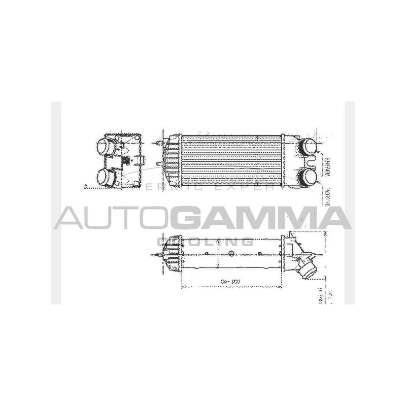 Intercooler, échangeur AUTOGAMMA 104585