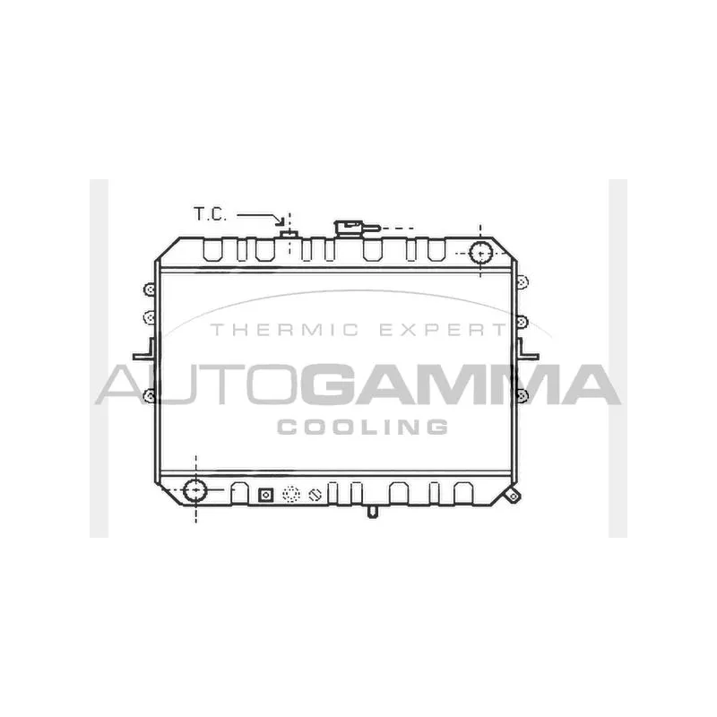 Radiateur, refroidissement du moteur AUTOGAMMA 104597