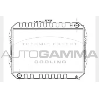 Radiateur, refroidissement du moteur AUTOGAMMA 104610