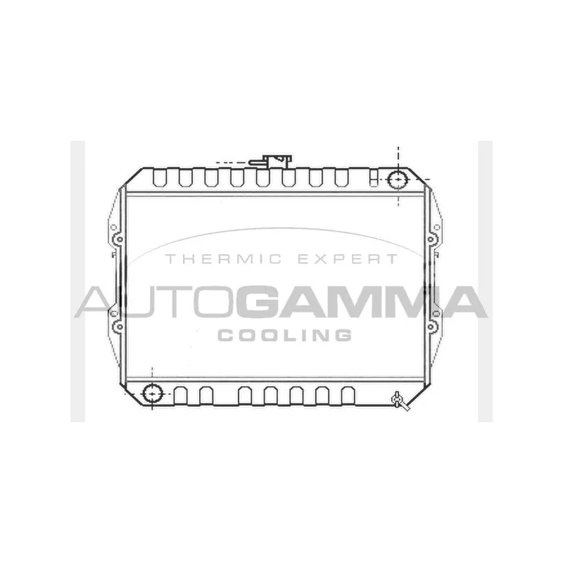 Radiateur, refroidissement du moteur AUTOGAMMA 104610