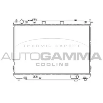 Radiateur, refroidissement du moteur AUTOGAMMA 104652