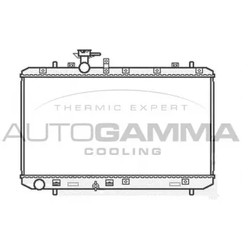 Radiateur, refroidissement du moteur AUTOGAMMA 104824