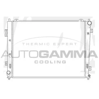 Radiateur, refroidissement du moteur AUTOGAMMA 104841