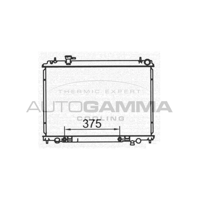 Radiateur, refroidissement du moteur AUTOGAMMA 104858
