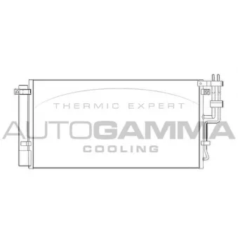 Condenseur, climatisation AUTOGAMMA 104908