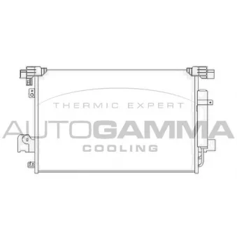 Condenseur, climatisation AUTOGAMMA 104913