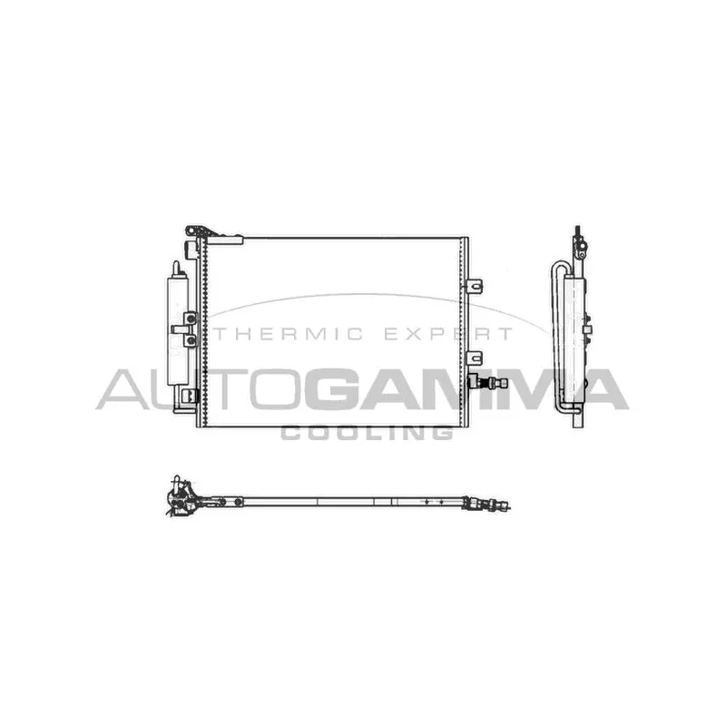 Condenseur, climatisation AUTOGAMMA 104917