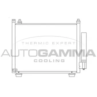 Condenseur, climatisation AUTOGAMMA 104923