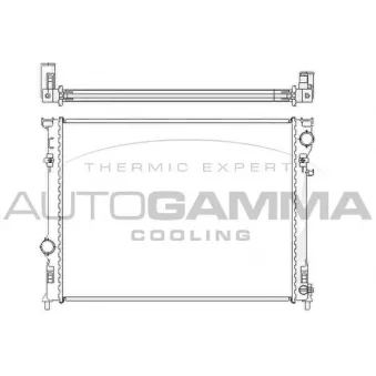 Radiateur, refroidissement du moteur AUTOGAMMA 104925