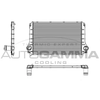 Intercooler, échangeur AUTOGAMMA 104973