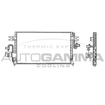 Condenseur, climatisation AUTOGAMMA 105018