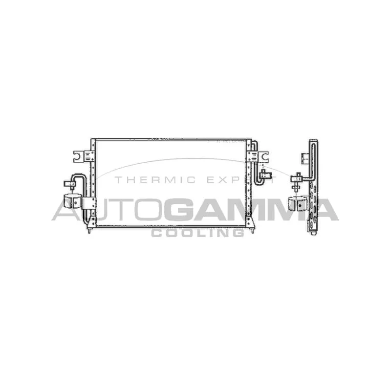 Condenseur, climatisation AUTOGAMMA 105018