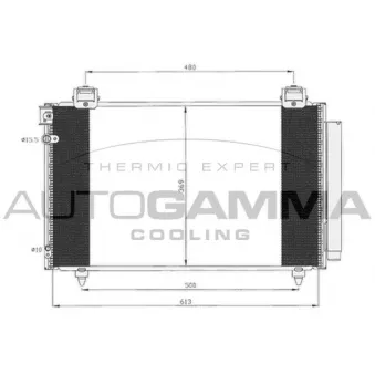 Condenseur, climatisation AUTOGAMMA 105033