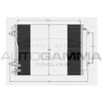 Condenseur, climatisation AUTOGAMMA 105038