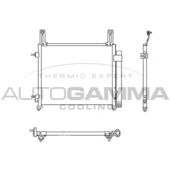 Condenseur, climatisation AUTOGAMMA 105071