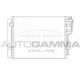 Condenseur, climatisation AUTOGAMMA 105075