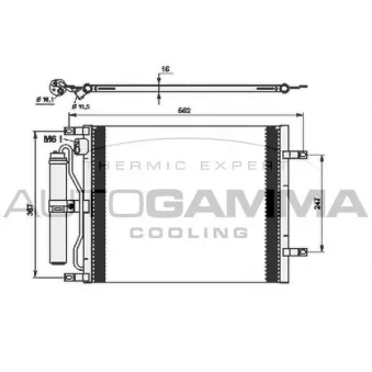 Condenseur, climatisation AUTOGAMMA 105085