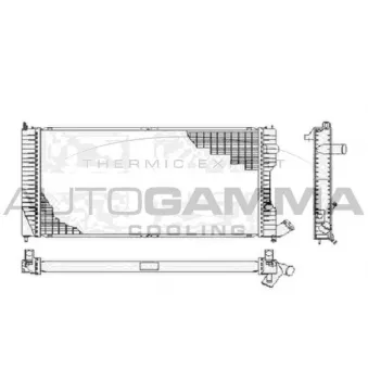 Radiateur, refroidissement du moteur AUTOGAMMA 105088