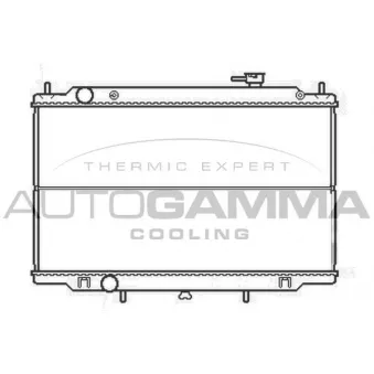 Radiateur, refroidissement du moteur AUTOGAMMA 105110