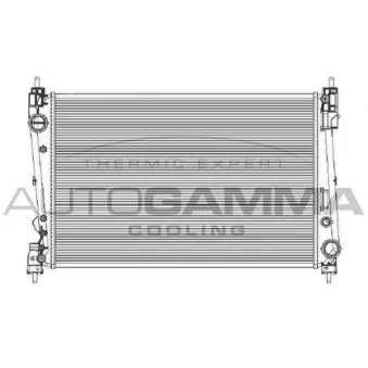 Radiateur, refroidissement du moteur AUTOGAMMA 105120