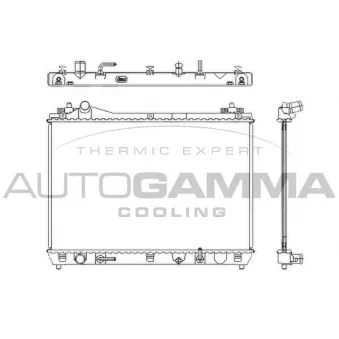 Radiateur, refroidissement du moteur AUTOGAMMA 105138