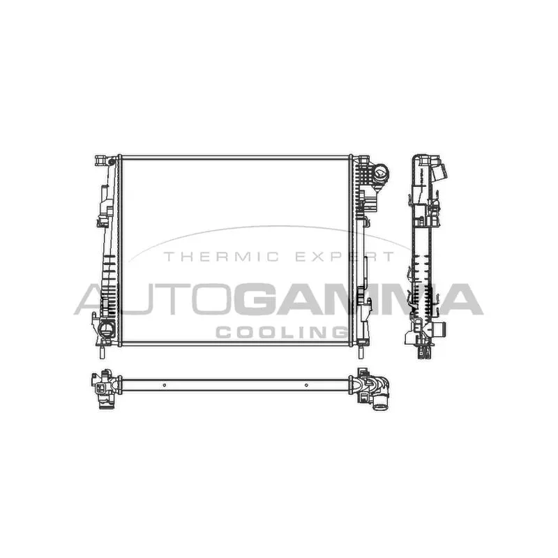 Radiateur, refroidissement du moteur AUTOGAMMA 105143