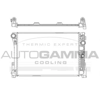 Radiateur, refroidissement du moteur AUTOGAMMA 105173