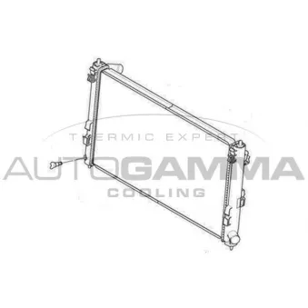 Radiateur, refroidissement du moteur AUTOGAMMA 105174