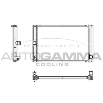 Radiateur, refroidissement du moteur AUTOGAMMA 105178