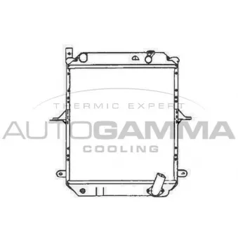 Radiateur, refroidissement du moteur AUTOGAMMA 105287