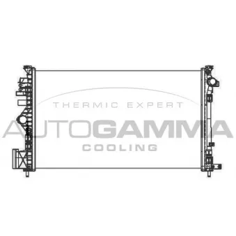 Radiateur, refroidissement du moteur AUTOGAMMA 105320