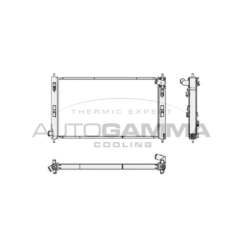 Radiateur, refroidissement du moteur AUTOGAMMA 105386