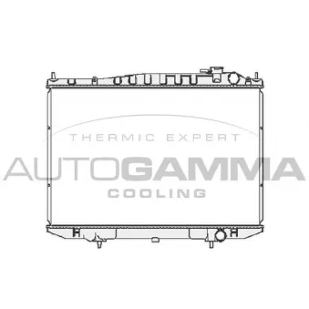 Radiateur, refroidissement du moteur AUTOGAMMA 105387