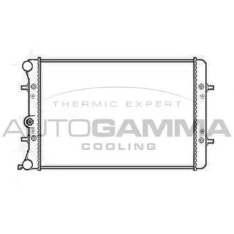 Radiateur, refroidissement du moteur AUTOGAMMA 105431