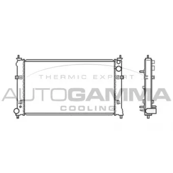 Radiateur, refroidissement du moteur AUTOGAMMA 105435