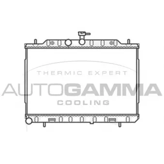 Radiateur, refroidissement du moteur AUTOGAMMA 105441