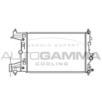 Radiateur, refroidissement du moteur AUTOGAMMA 105445