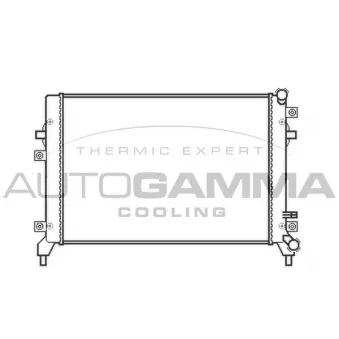 Radiateur, refroidissement du moteur AUTOGAMMA 105452