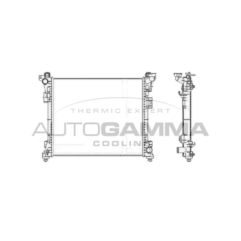 Radiateur, refroidissement du moteur AUTOGAMMA 105484