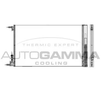 Condenseur, climatisation AUTOGAMMA 105507