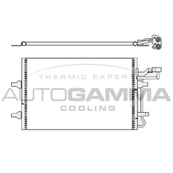 Condenseur, climatisation AUTOGAMMA 105512