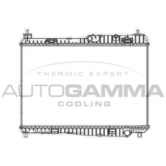 Radiateur, refroidissement du moteur AUTOGAMMA 105522