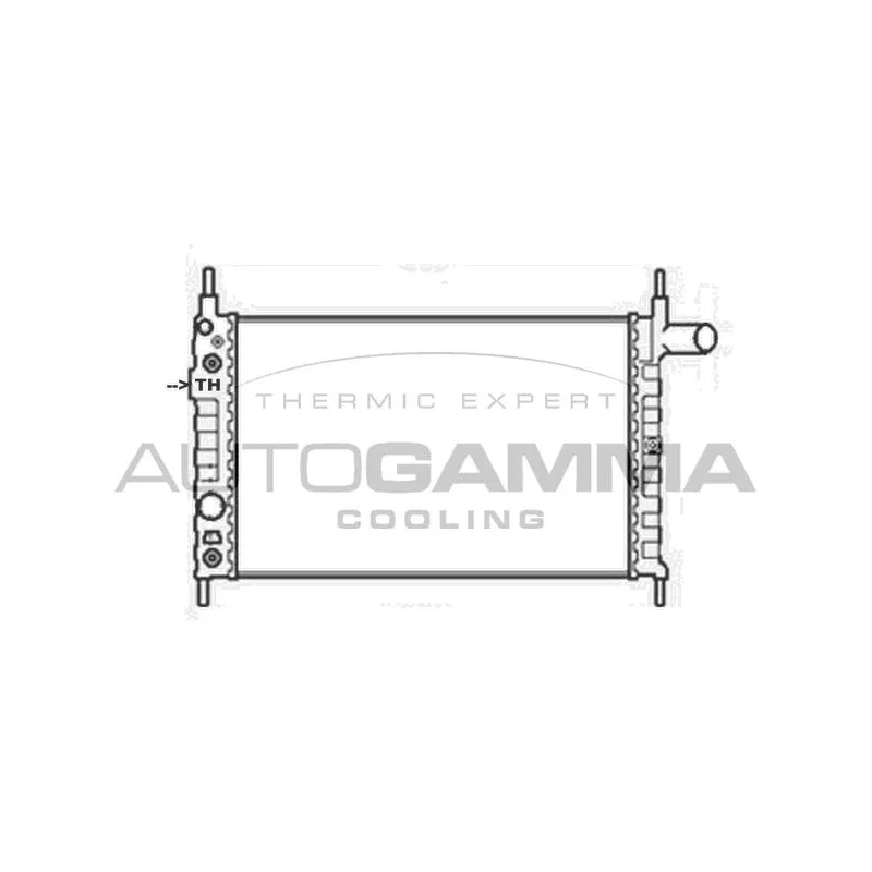 Radiateur, refroidissement du moteur AUTOGAMMA 105527