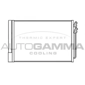 Condenseur, climatisation AUTOGAMMA 105536