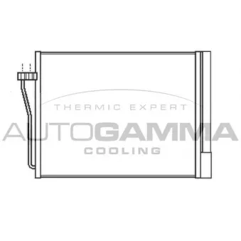 Condenseur, climatisation AUTOGAMMA 105537