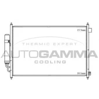 Condenseur, climatisation AUTOGAMMA 105540