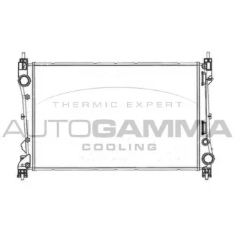 Radiateur, refroidissement du moteur AUTOGAMMA 105604