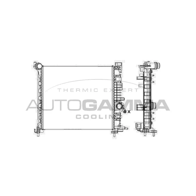 Radiateur, refroidissement du moteur AUTOGAMMA 105622