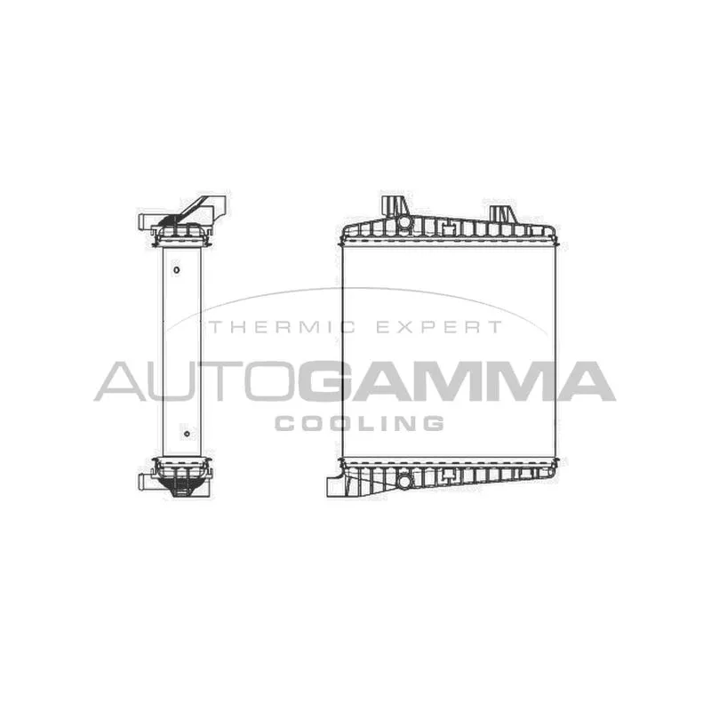 Radiateur, refroidissement du moteur AUTOGAMMA 105682